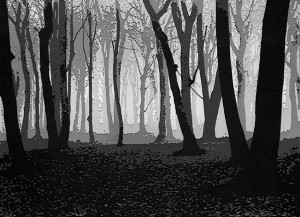 vik muniz cut paper of renger-patsch trees photograph
